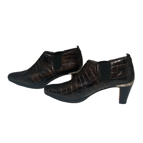 Brighton Trill Patent Leather Ankle Boots Size 7M - Picture 3 of 11